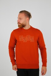 Brango 90099 Erkek Sweat Shirt Kırmızı - BRANGO