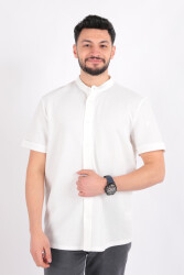 Cazador 2020 Erkek Kısa Kol Gömlek Beyaz 