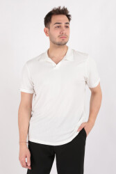 Cazador 4061 Erkek Polo Yaka T-Shirt Beyaz 