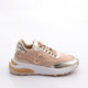Dgn 022 Kadın Kalın Taban Metal Aksesuarlı Bağcıklı Sneakers Ayakkabı