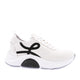 Kadın Bağcıklı Yan Sılver Taşlı Strech Kalın Taban Sneakers Ayakkabı 21243137