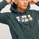 Jack & Jones 12262421 Jorportland Block Sweat Hood Ln Erkek Hoodie Sweatshirt