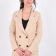 Aynaz 14497 Kadın Astarlı Kemerli Blazer Ceket Ss