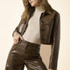 Only 15330033 Onlrena Faux Leather Jacket Otw Kadın Deri Pıu Ceket