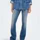 Only 15339447 Onlblush Mıd Flared Dnm Dot741 Noos Kadın Jean Pantolon