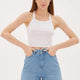 Fashion Friends 23Y-Atl0314K1 Kadın Askılı Crop Atlet