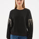 Fashion Friends 24K0101K1 Kadın Kolları Taşlı Sweat