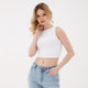 Fashion Friends 25Y0326K1 Kadın Kolsuz Crop Bluz