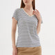 Fashion Friends 25Y0478K1 Kadın V Yaka T-Shirt