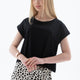 Fashion Friends 25Y0511K1 Kadın Kısa Kollu Crop T-Shirt