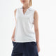 Fashion Friends 25Y0516K1 Kadın Polo V Yaka Kolsuz T-Shirt