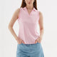 Fashion Friends 25Y0516K1 Kadın Polo V Yaka Kolsuz T-Shirt