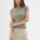 Fashion Friends 25Y0523K1 Kadın Zımba Detaylı T-Shirt