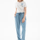 Fashion Friends 25Y0657K1 Kadın Beli Bağlamalı Denim Pantolon