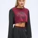 Quzu 00752 Kadın Önü Baskılı Vatkalı Sweatshirt