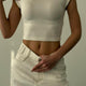 Quzu 26Ytsh01753 Kadın Basic Crop T-Shirt
