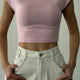 Quzu 26Ytsh01753 Kadın Basic Crop T-Shirt