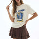 Quzu 26Ytsh01864 Baskı Nakış Detaylı Kadın T-Shirt
