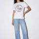 Quzu 26Ytsh02289 Kadın Baskı Ve Nakış Detaylı T-Shirt