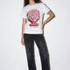 Quzu 26Ytsh02323 Kadın Baskı Detaylı T-Shirt