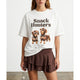 Quzu 26Ytsh02345  İnci Detaylı Baskılı T-Shirt
