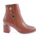 Kadın Sıralı Tokalı Yandan Fermuarlı Topuklu Bot 5172534