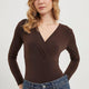 Armalife 14708 Kruvaze Yaka Kadın Bodysuit