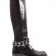 Kadın Bilek Zincir Detaylı Arkası Stretch Knee High Flats Çizme 6172668