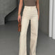 Lacarino 7869 Wide Leg Kadın Gül Baskılı Jean Pantolon