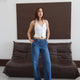 Lacarino 8278 Kadın Palazzo Double Paça Pantolon