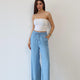 Lacarino 8298 Kadın Palazzo Jean Pantolon