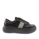 Kadın Bağcıklı Yanları Bantlı Silver Taşlı Sneaker Ayakkabı 98421097
