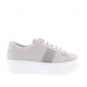 Kadın Bağcıklı Yanları Bantlı Silver Taşlı Sneaker Ayakkabı 98421097