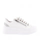 Kadın Bağcıklı Yanları Fermuarlı Kalın Taban Sneaker Ayakkabı 910821097