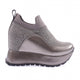 Kadın Mega Kalın Taban Silver Taşlı Sneakers Ayakkabı 10382692