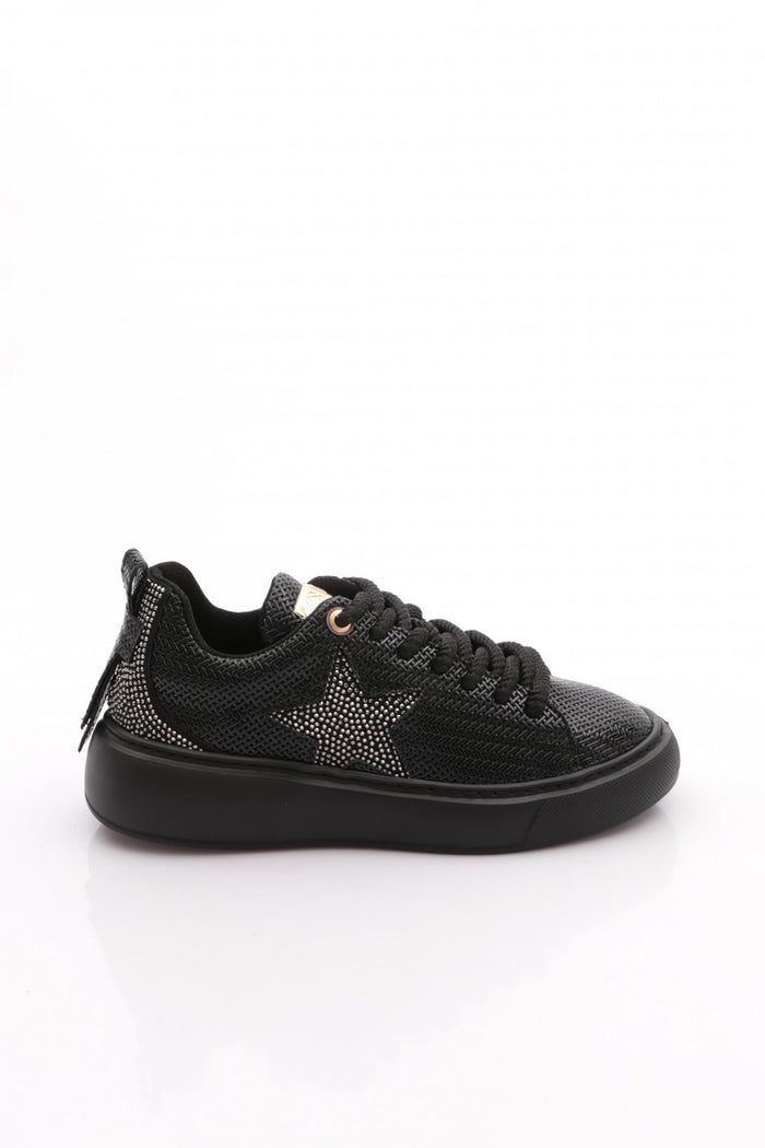 Dgn B1004 Kadın Silver Taşlı Baskılı Sneakers Ayakkabı