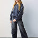 Defacto B9819A8 Ss Kız Çocuk Wide Leg Kargo Geniş Paça Jean Pantolon