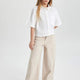 Defacto C0451A8 Ss Wide Leg Kargo Geniş Paça Jean Pantolon