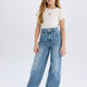 Defacto D7374A8 Kız Çocuk Denim Jean Pantolon