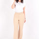 Tülin K24-12002 Kadın Örme Kemerli Pantolon Ss