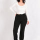 Tülin K24-12002-Fw Kadın Örme Kemerli Pantolon
