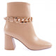 Kadın Zincir Aksesuarlı Topuklu Bot 215162821
