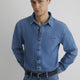 Mavi M0210496-87937 Erkek Roy Vintage Blue Lux Black Jean Gömlek
