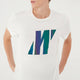 Mavi M066255-30701 Logo Baskılı Tişört Kırık Beyaz Erkek T-Shirt