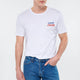 Mavi M066841-620-23Y Erkek Mavi Baskılı T-Shirt Beyaz