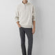 Mavi M0S10278-70144 Yarım Fermuarlı Sweatshırt Ay Taşı Beji Erkek Sweatshirt