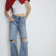 Mavi M1010125-85270 Kadın Calıfornıa Mid Ripped Street Jean Pantolon