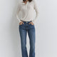 Mavi M1013690520 Flare, Boot Cut Molly Mid Indigo Classic Denim Kadın Jean Pantolon