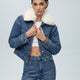 Mavi M1110196-88592 Casey Mid Sherpa Icon  Kadın Jean Ceket