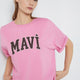 Mavi M1600843-71063 Kadın Mavi Baskılı T-Shirt Cashmere Rose